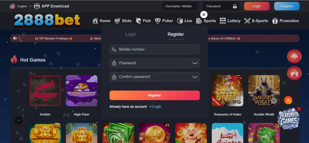 2888bet Login